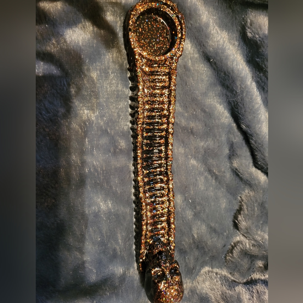 Unique skull resin incense burner.